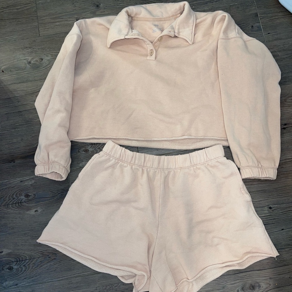 Aerie Sweatshirt/Short Matching Set